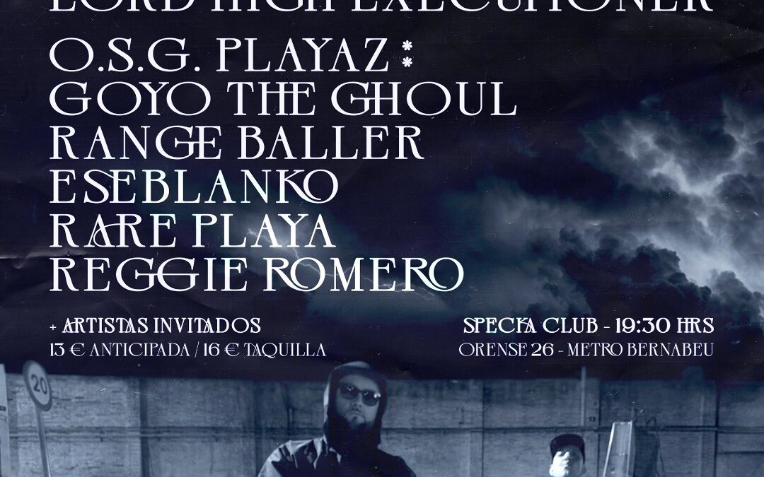 Alex Nef + Lord High Executioner + OSG Tunes & Tapes in concert